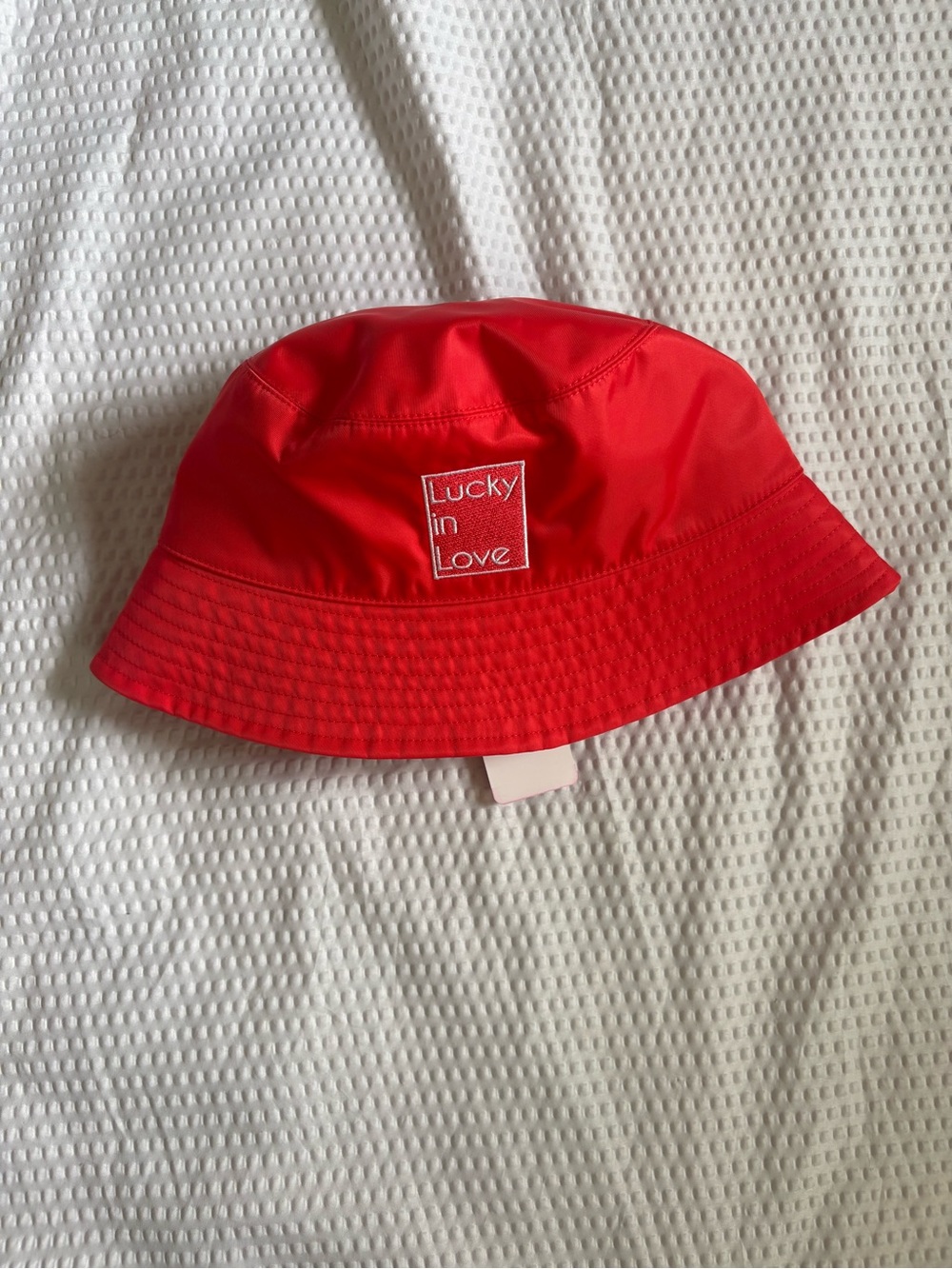 NWT Lucky in Love Red Bucket Hat